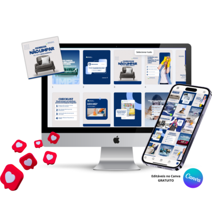 Pack de Templates Editáveis no Canva para Limpeza e Higienização de Estofados