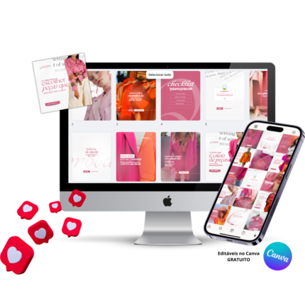 Pack de Templates Editáveis no Canva para Moda e Estilo