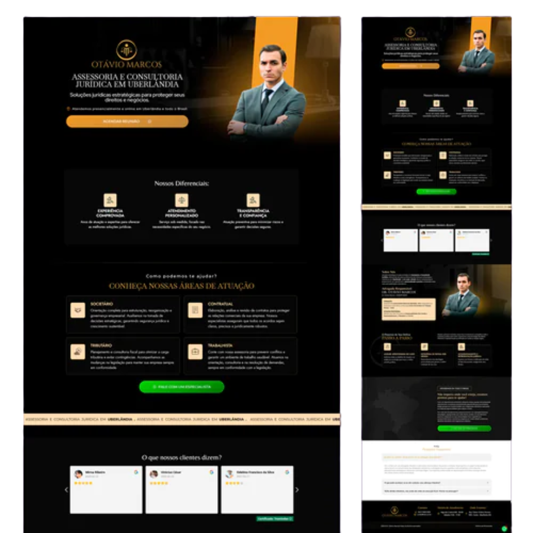 Site Pronto no WordPress com Sua Identidade Visual - Advogado