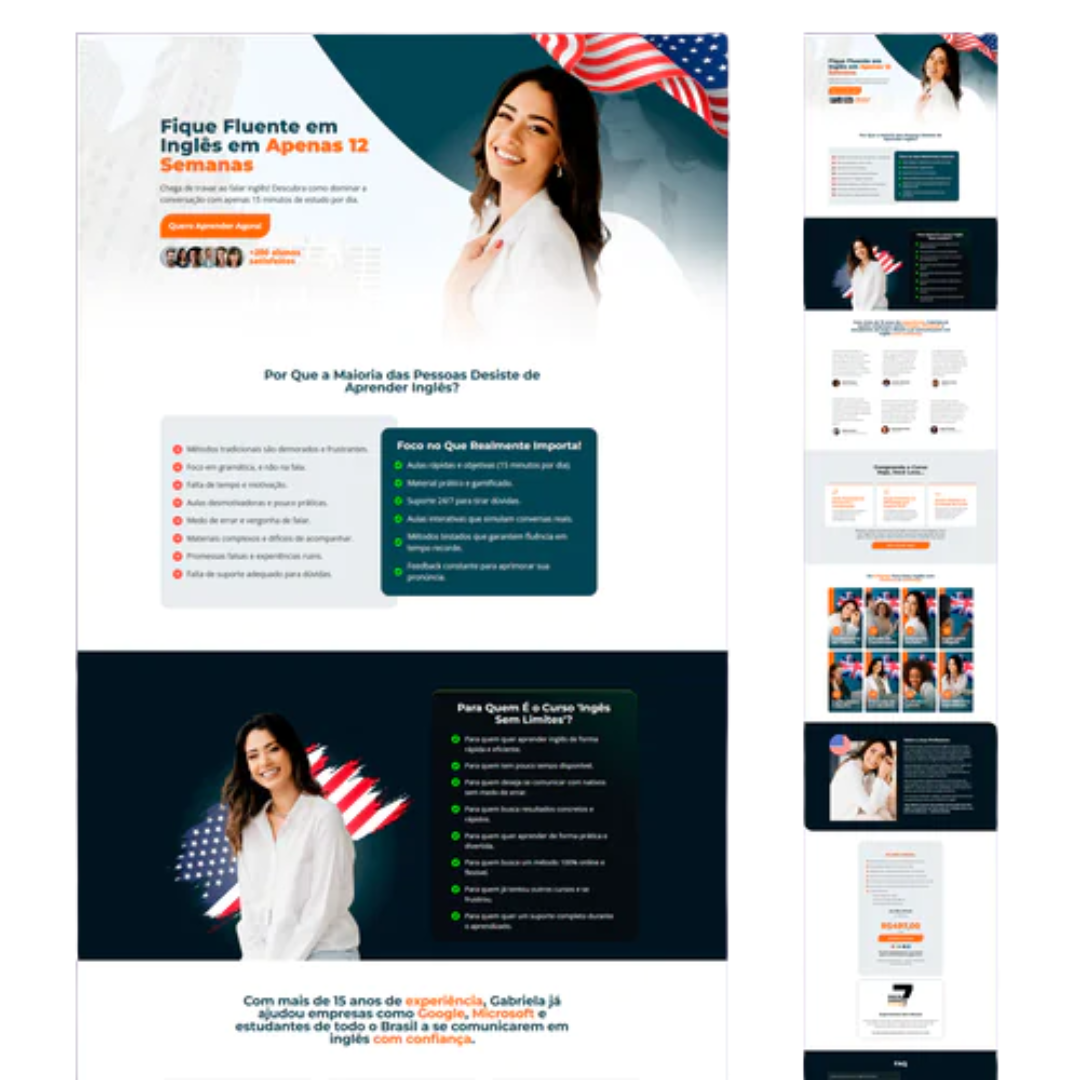 Site Pronto no WordPress com Sua Identidade Visual - Professora de Inglês
