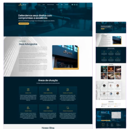 Site Pronto no WordPress com Sua Identidade Visual - Advogado