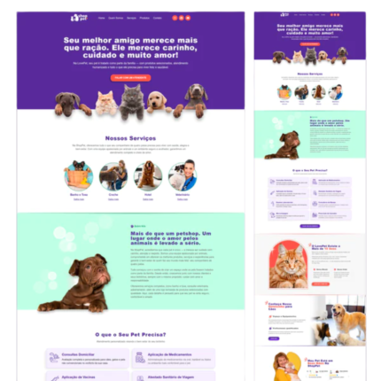 Site Pronto no WordPress com Sua Identidade Visual - Pet Shop