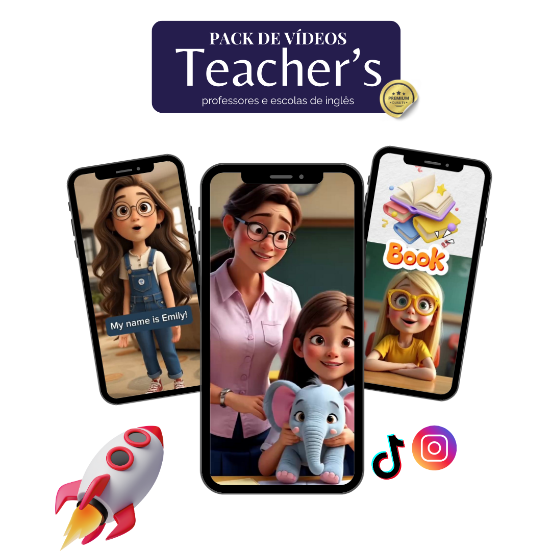 Pack de Vídeos para Professora de Inglês