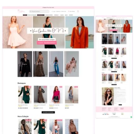 Site Pronto no WordPress com Sua Identidade Visual - Loja de Roupas