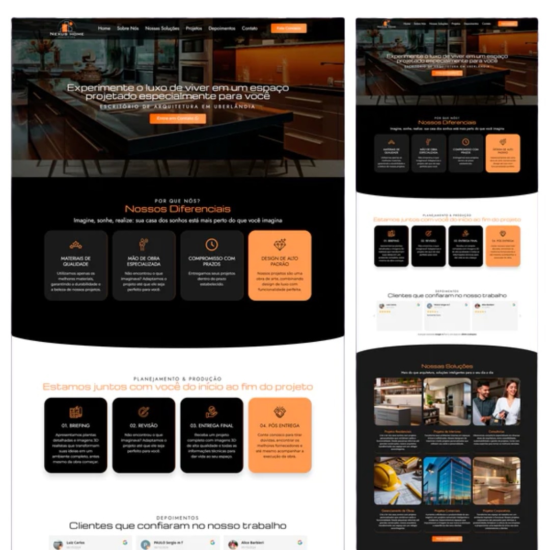 Site Pronto no WordPress com Sua Identidade Visual - Arquiteto