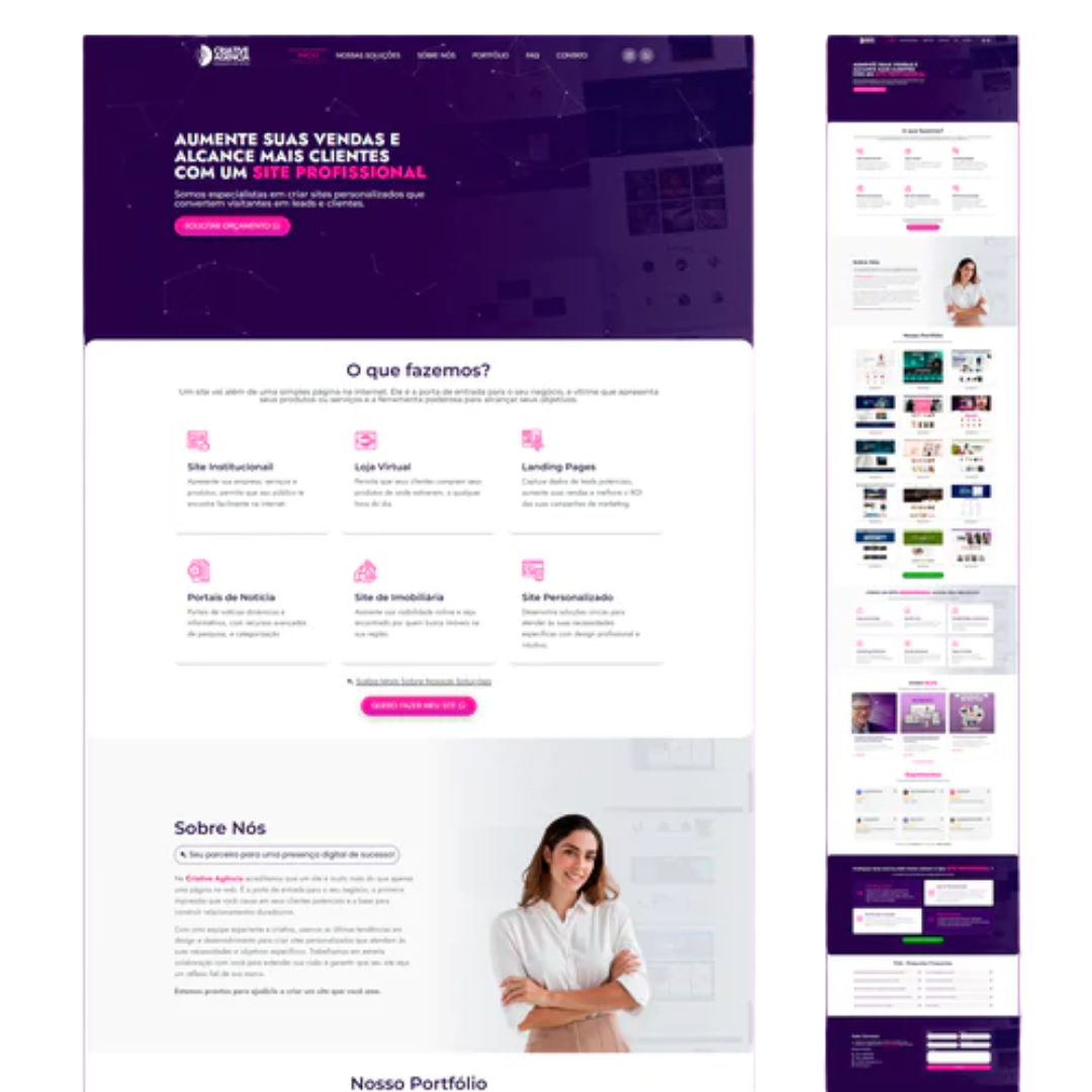 Site Pronto no WordPress com Sua Identidade Visual - Agência de Marketing