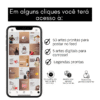 Imagem mostrando pacote de templates editáveis no Canva para proctologista, com 50 artes prontas para feed, 5 para carrossel e legendas prontas.