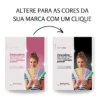 Edição no Canva com personalização rápida das cores da marca com apenas um clique.